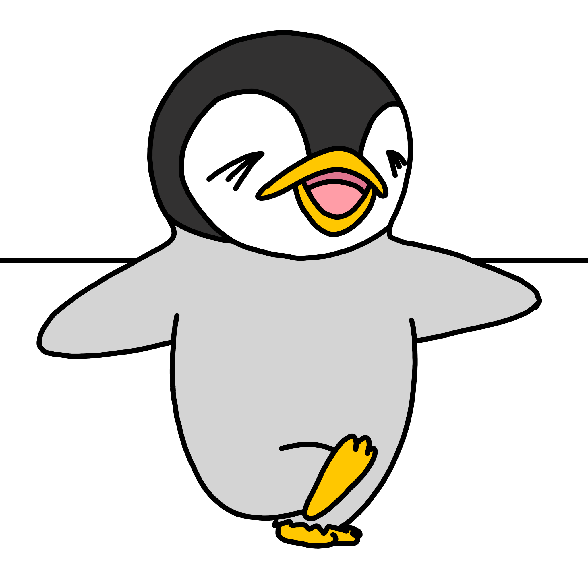 歩いているキャラクター